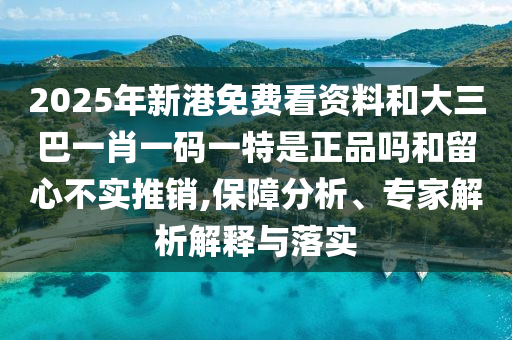 2025年新港免費(fèi)看資料和大三巴一肖一碼一特是正品嗎和留心不實(shí)推銷,保障分析、專家解析解釋與落實(shí)