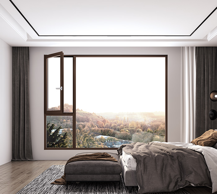 佛山鈺煌門窗有限公司_平開門窗系列_YH-PK50 簡易平開窗內(nèi)開